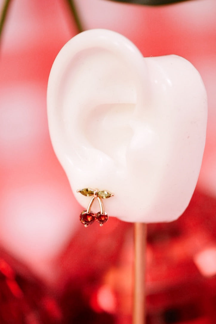 Cherry Gem Studs