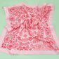 Paisley Pink Silky Feel Bandana Scarf