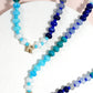 Mini Initial Multi Color Beaded Necklace