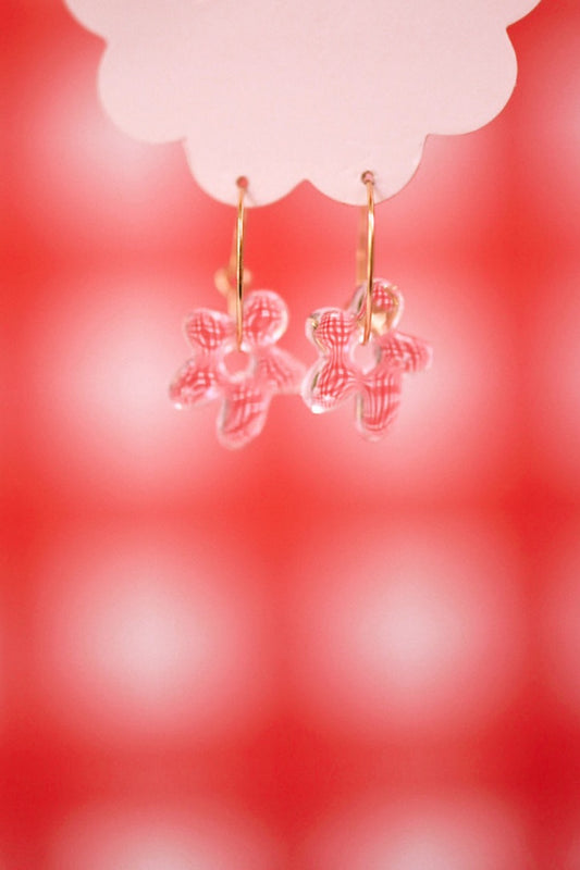 Jelly Flower Hoops