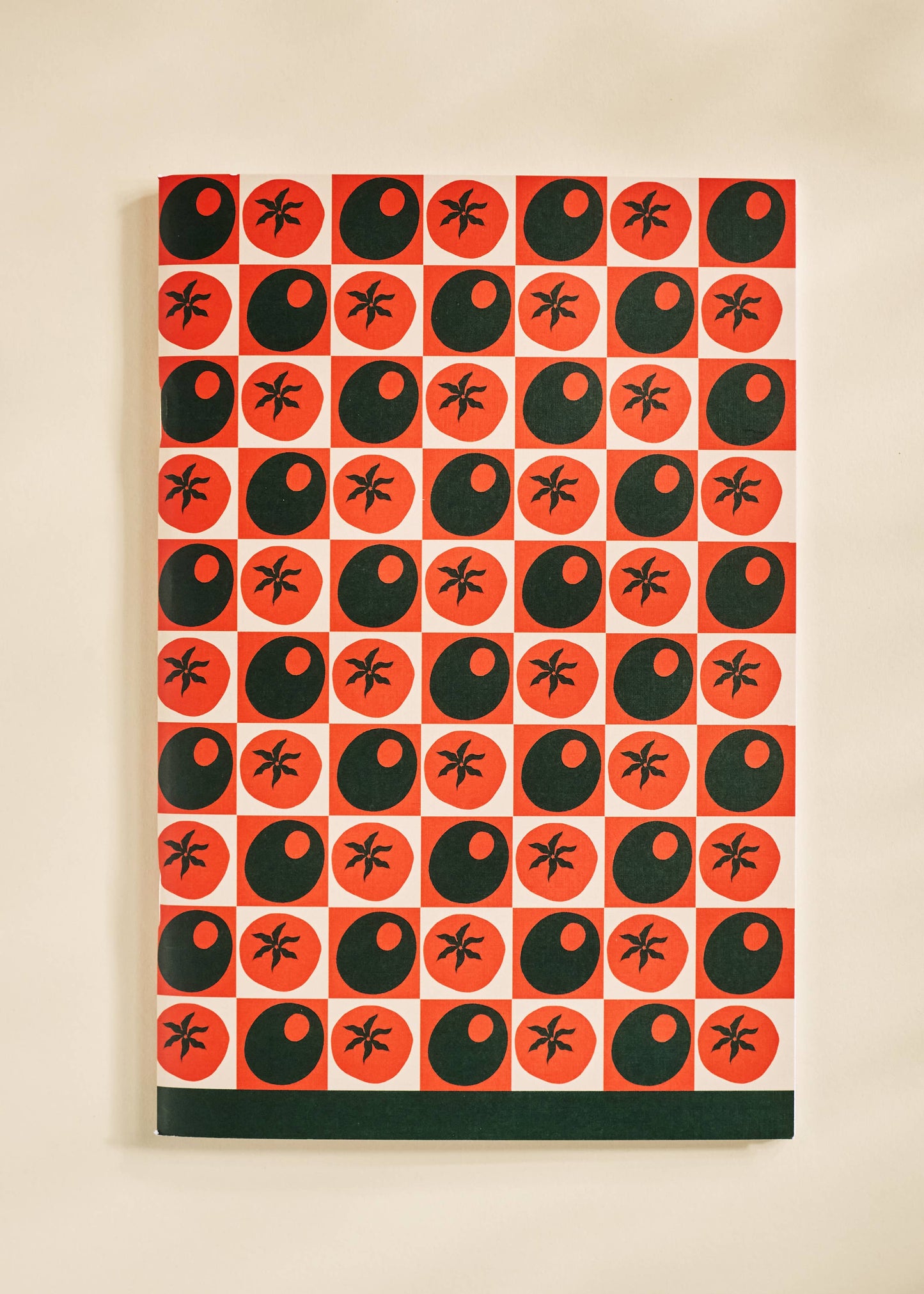 Pomodoro Tomato Olive Checked Weekly Planner