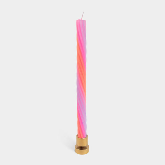 Orange, Pink & Lav. Rope Candles - (2 Pack)