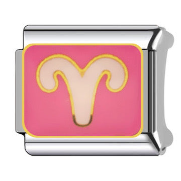Silver Zodiac Italian Charm