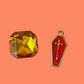 Spooky Coffin Gold Charm