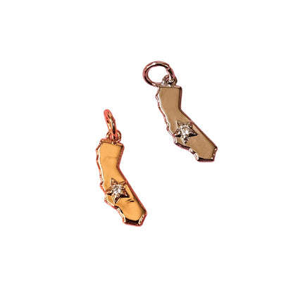 California State Charm (Gold + Silver)