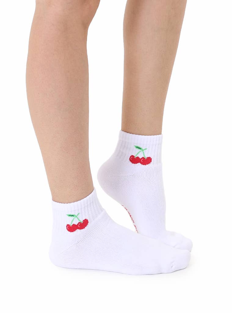 Cherry Ankle Socks