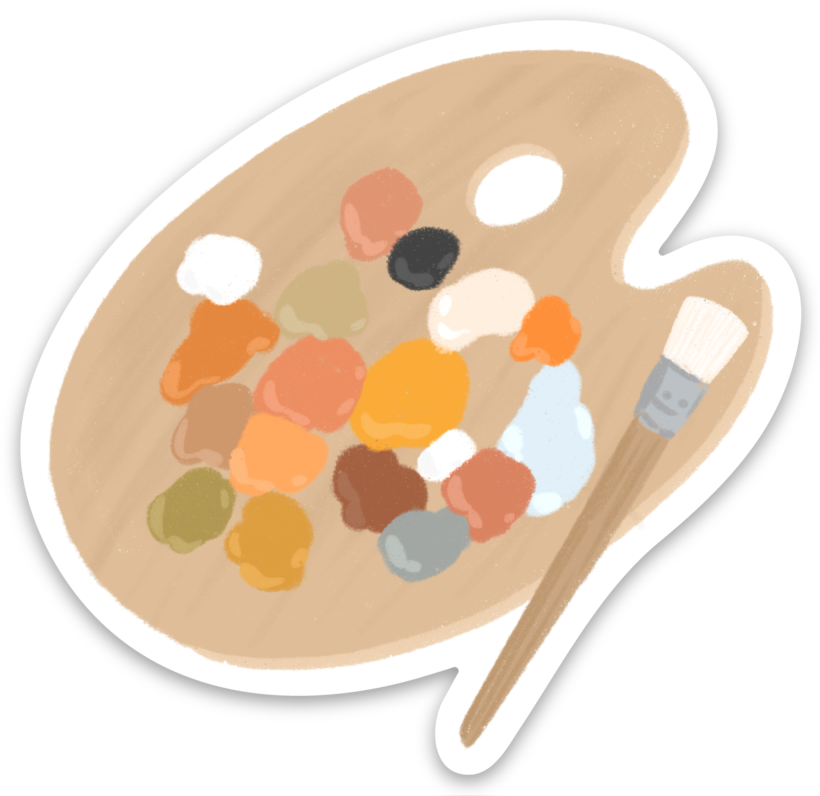 Paint Palette Sticker