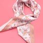 Cherry Blossom Print Silky Feel Bandana Scarf