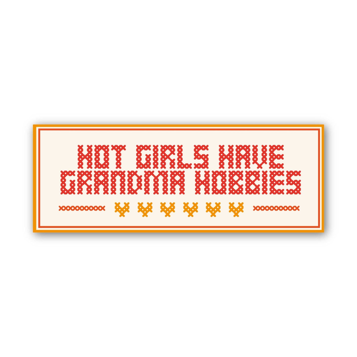 Grandma Hobbies Needlepoint Sticker