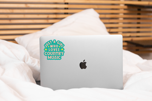 Just a Girl Who Loves Country Music Sticker
