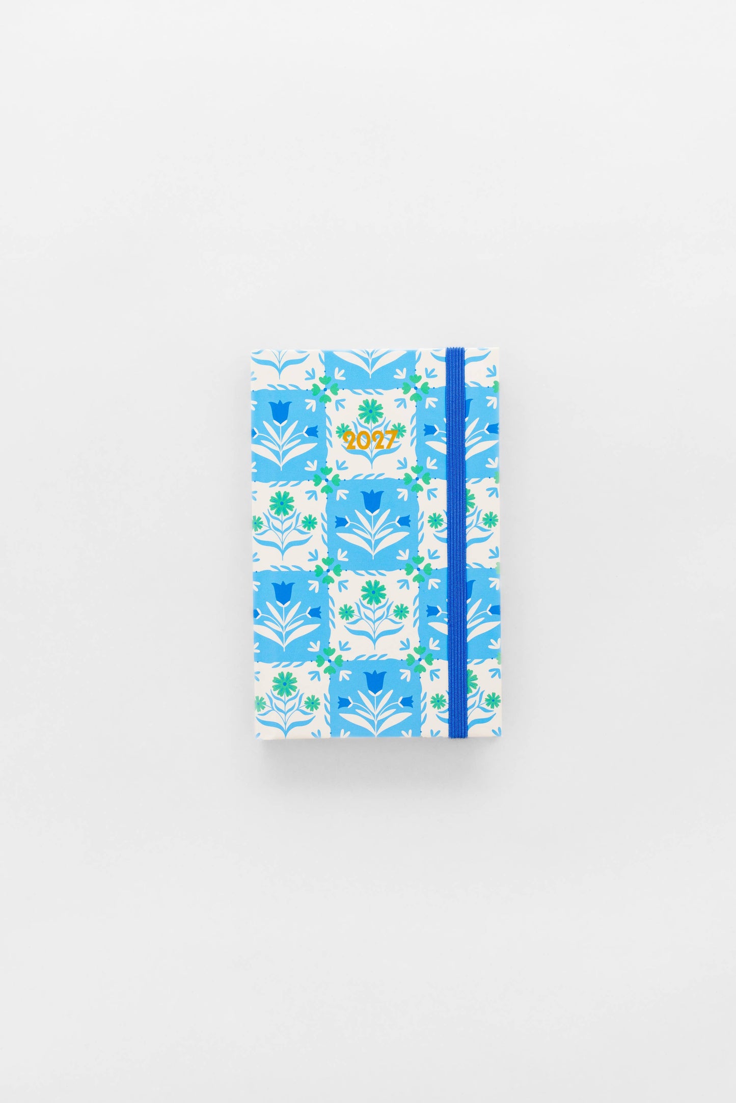 12 Month Classic Planner - Blue Tile Floral