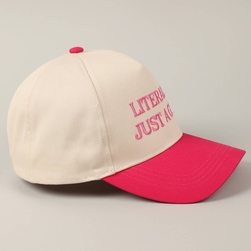 Literally Just A Girl Embroidered Hat