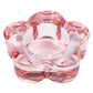 Glass Flower Tealight Holder