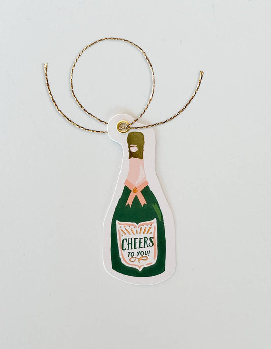 Champagne Diecut Gift Tags