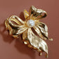 Pearl Bow Alloy Hair Claw Clip