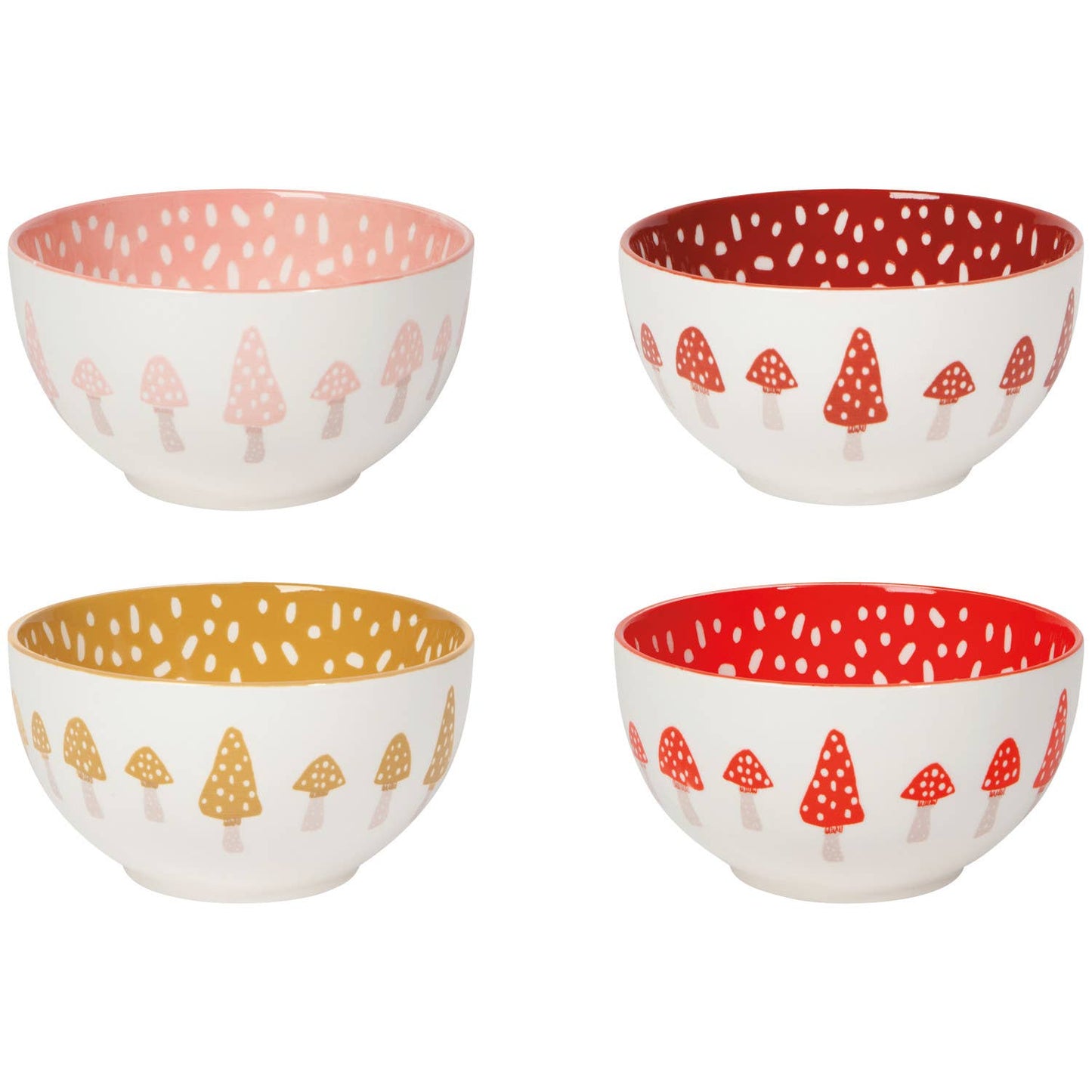 Toadstool Bowls Set of 4