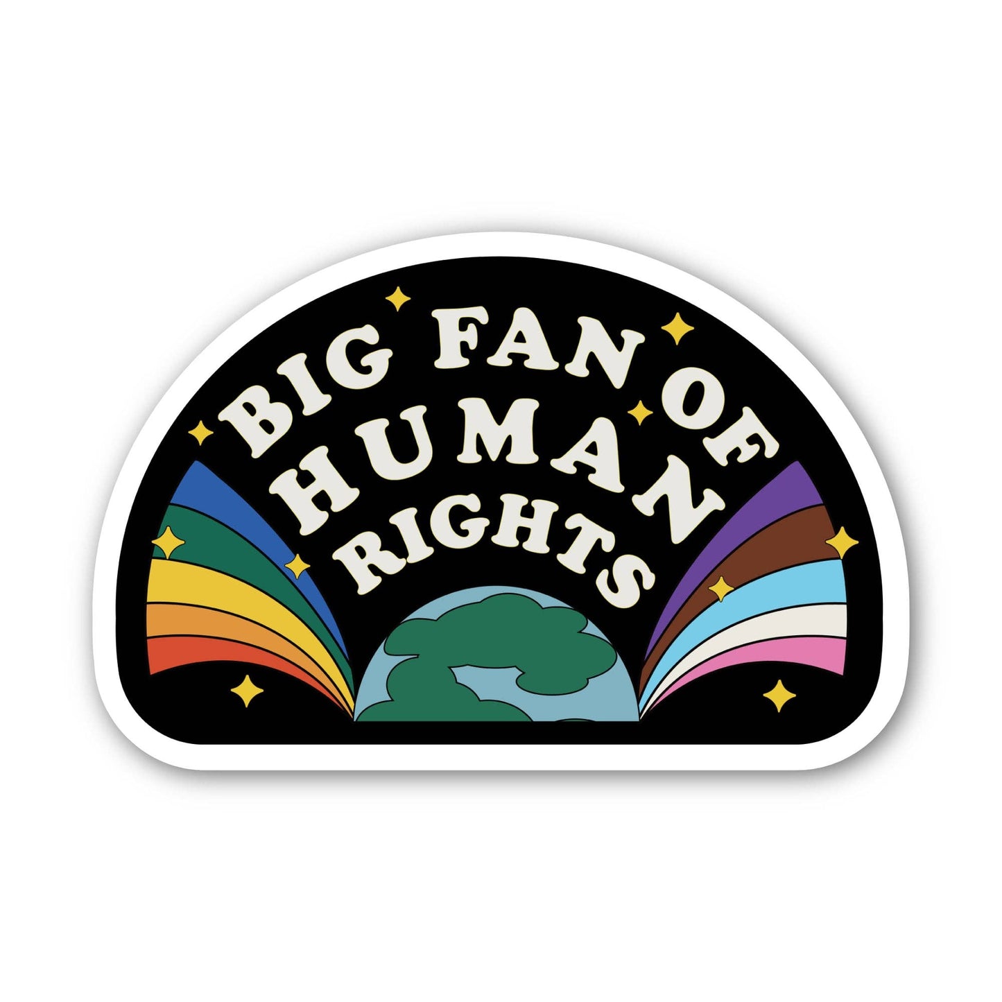 Big Fan of Human Rights Sticker