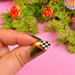 Checkered Heart Ring
