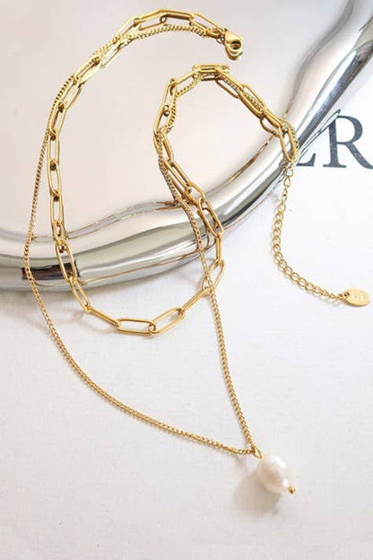 Multi-Layer Pearl Necklace