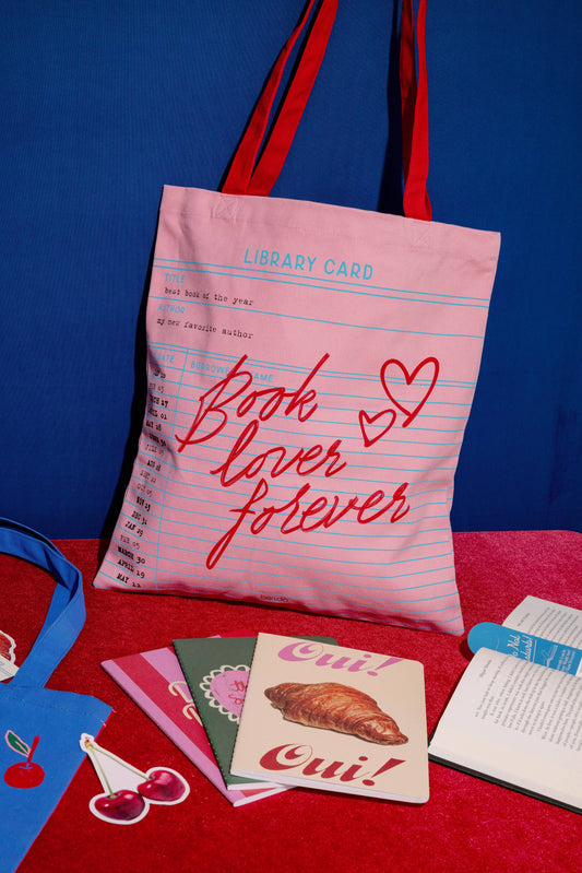 Library Card Canvas Tote