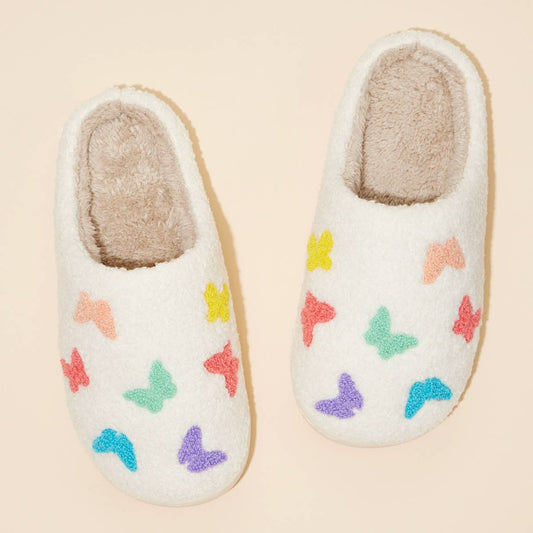 Pastel Butterfly Slippers