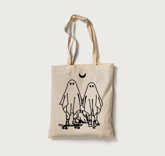 Ghost Couple Tote Bag