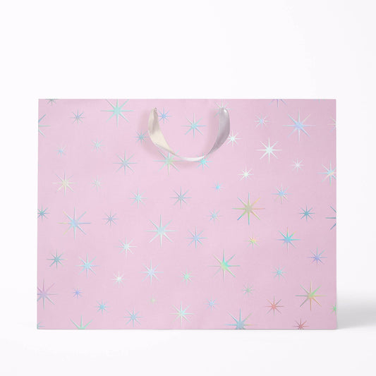 Starburst Gift Bag - Holographic Lilac