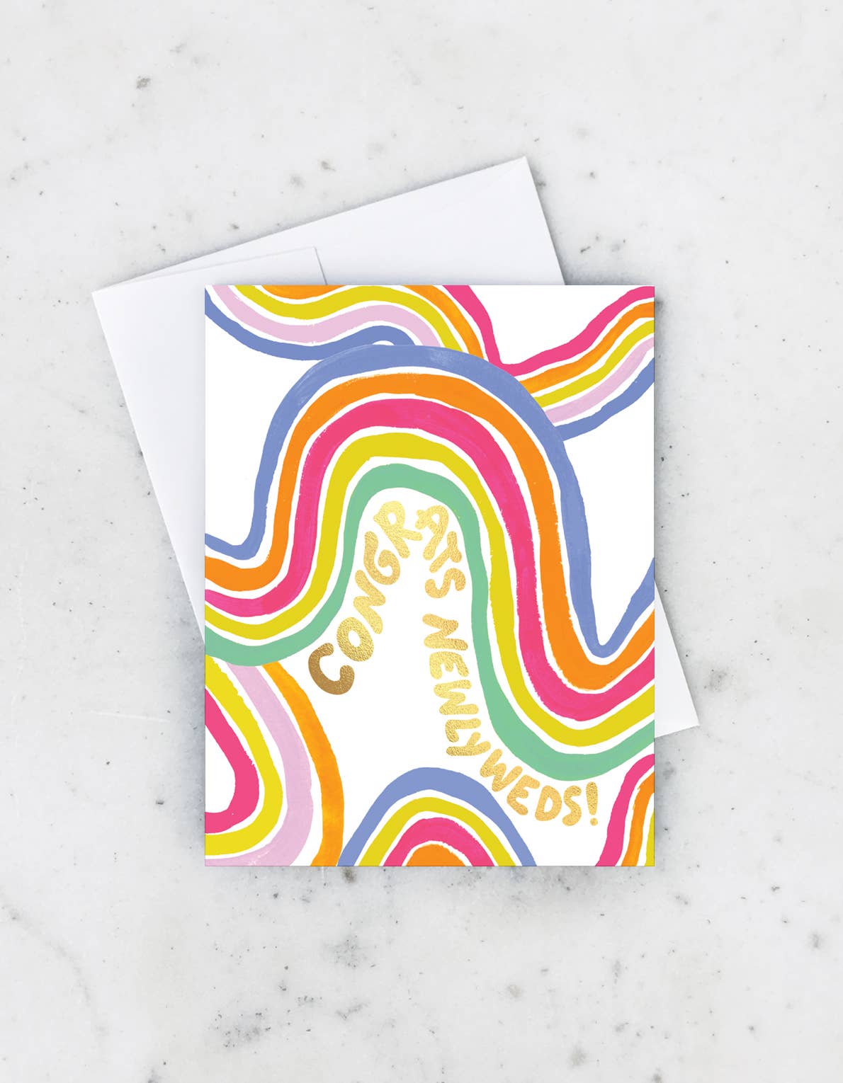 Groovy Newlyweds Greeting Card