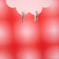 Mini Clear Jewel Huggies