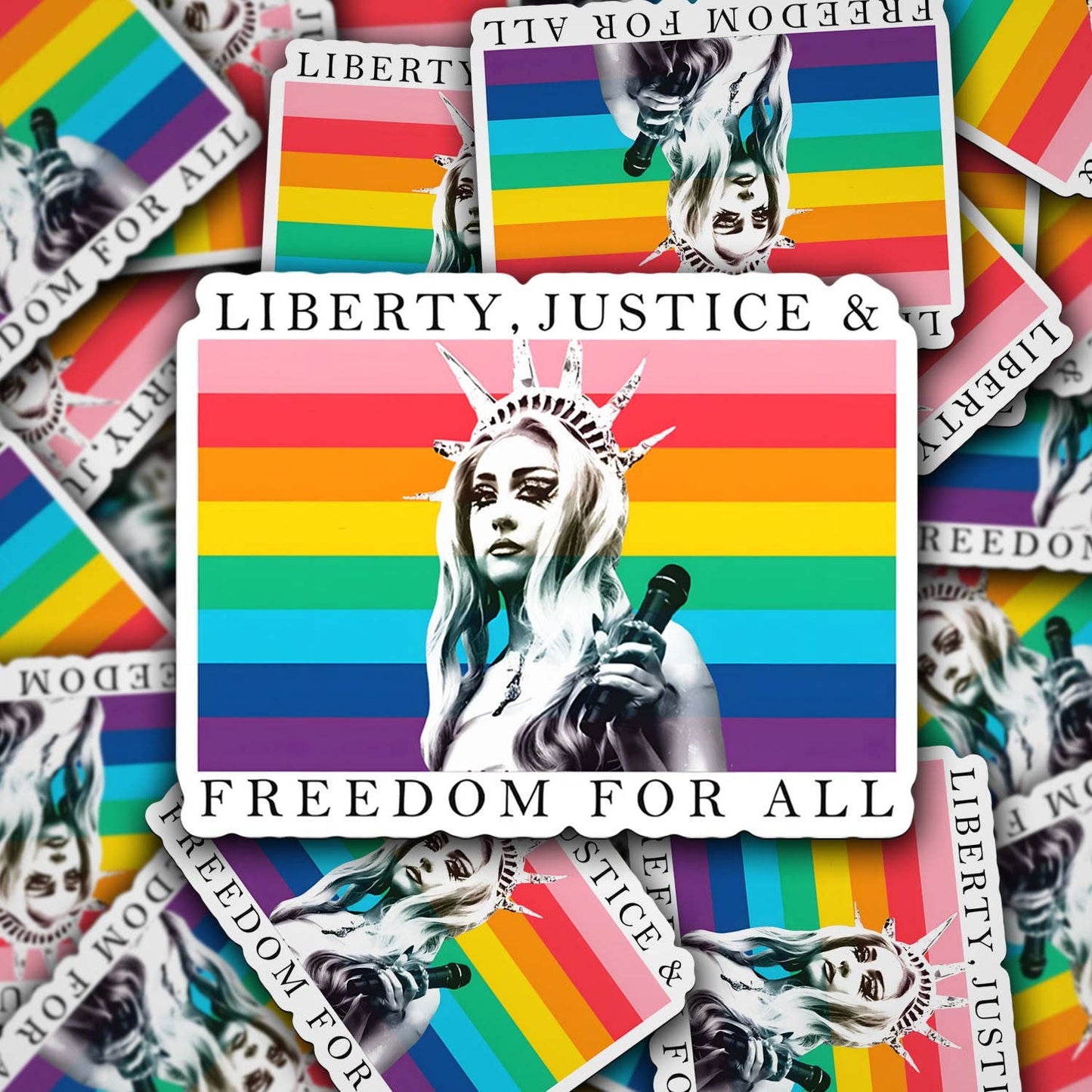 Chappell Liberty, Justice & Freedom For All Vinyl Decal Sticker