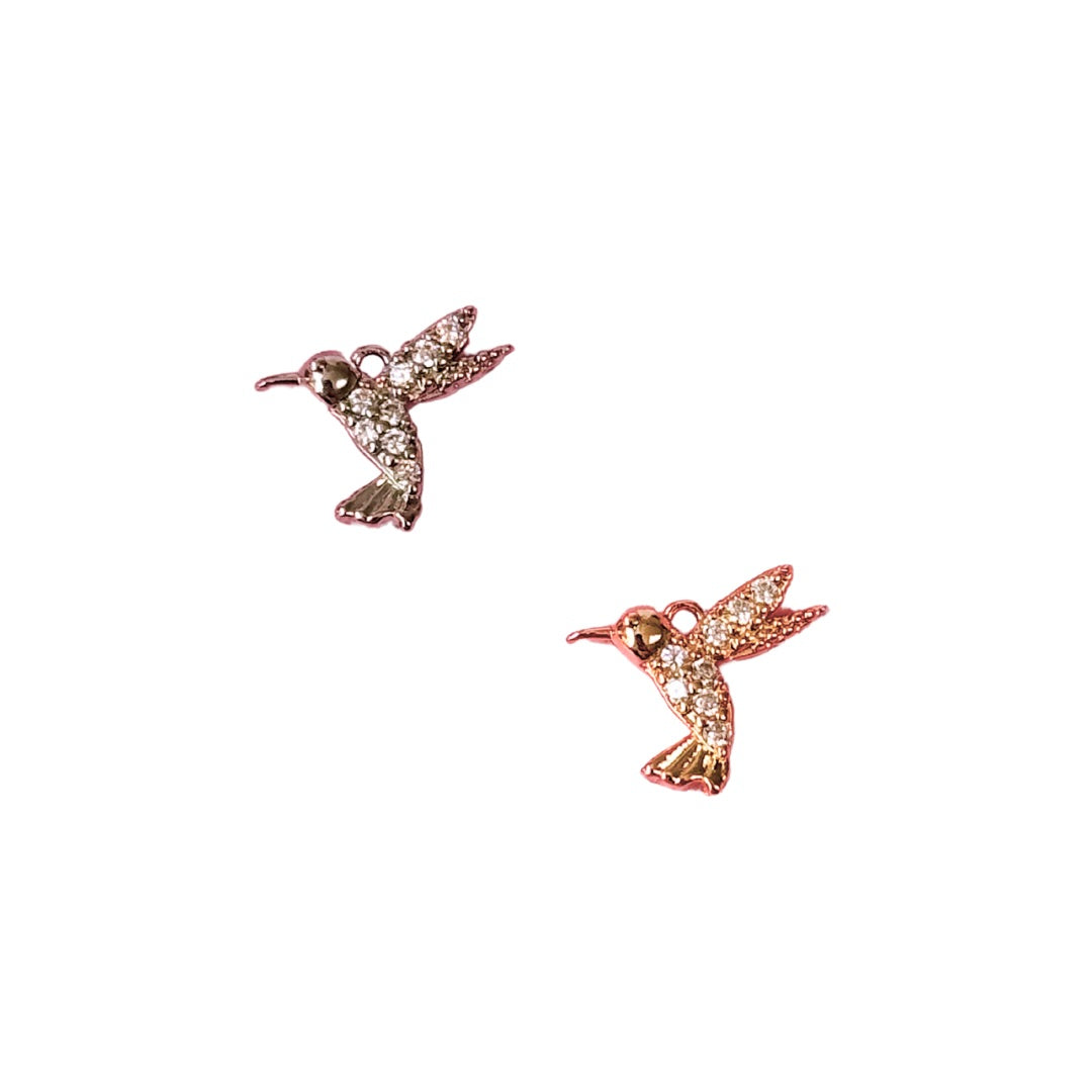 Hummingbird Sparkle Charm (Gold + Silver)