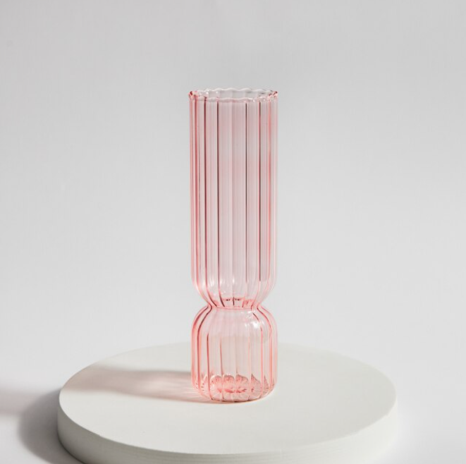 Nordic Glass Fluted Vase