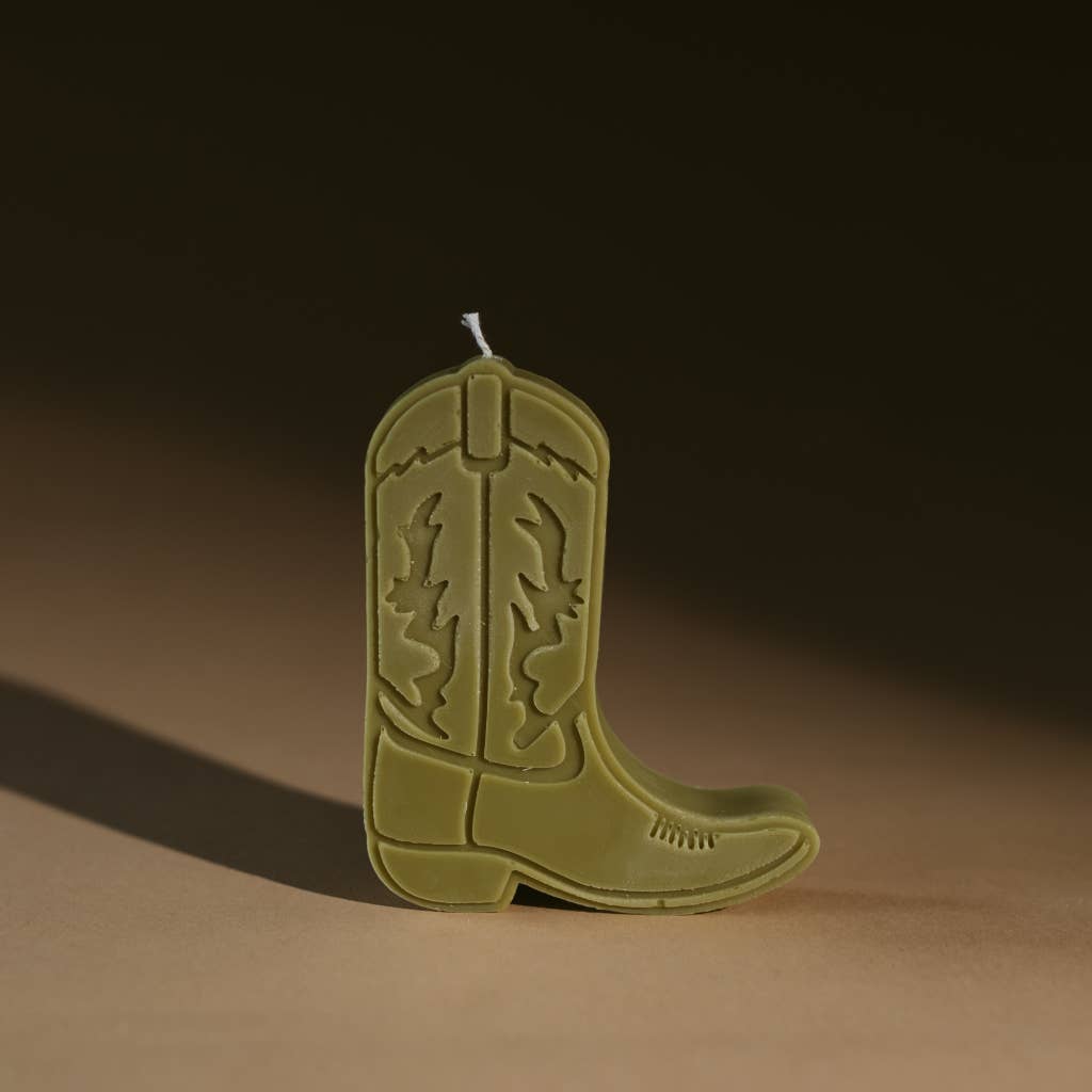 Cowboy Nashville Boot Shape Candle