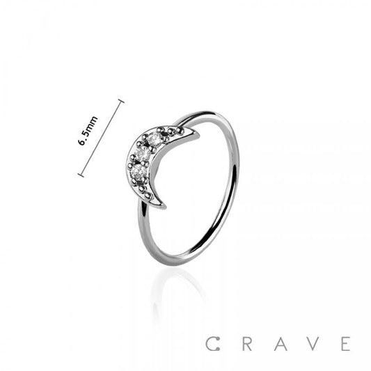 Crescent Moon Nose Ring