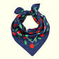 Cherry Silky Feel Bandana Scarf