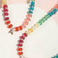 Mini Initial Multi Color Beaded Necklace