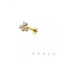 Baby Bee Push Pin Flat-Back Stud