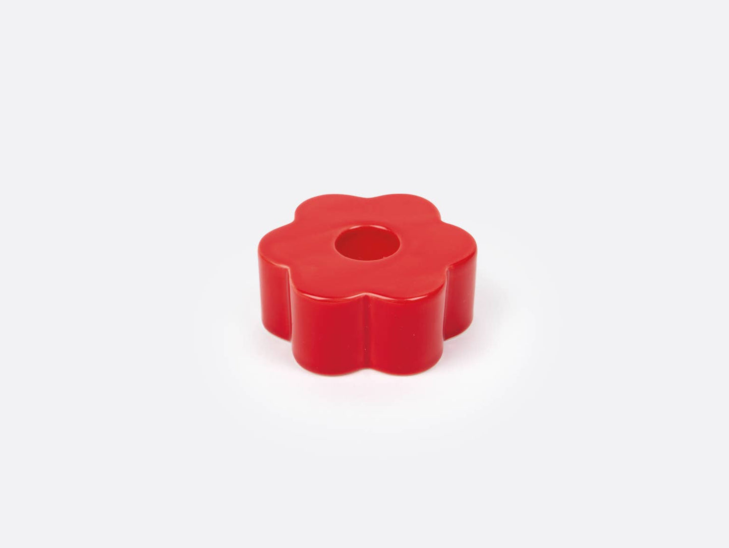 Red Daisy Candle Holder