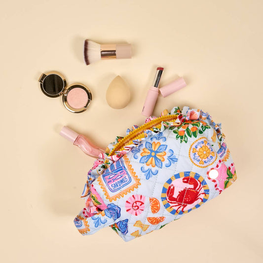 Ciao Bella Quilted Cosmetic Pouch