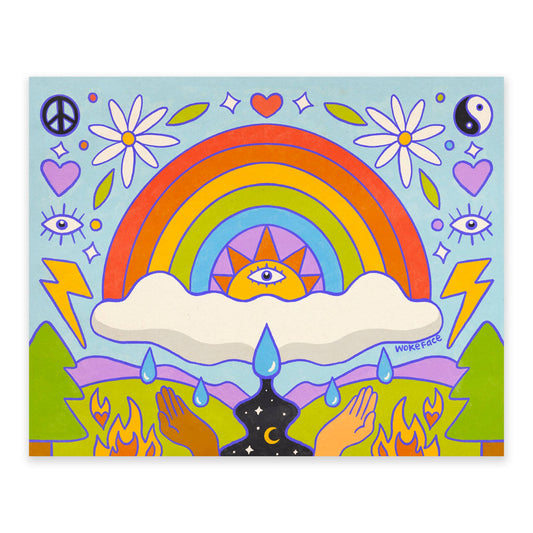 Rainbow Symmetry Print