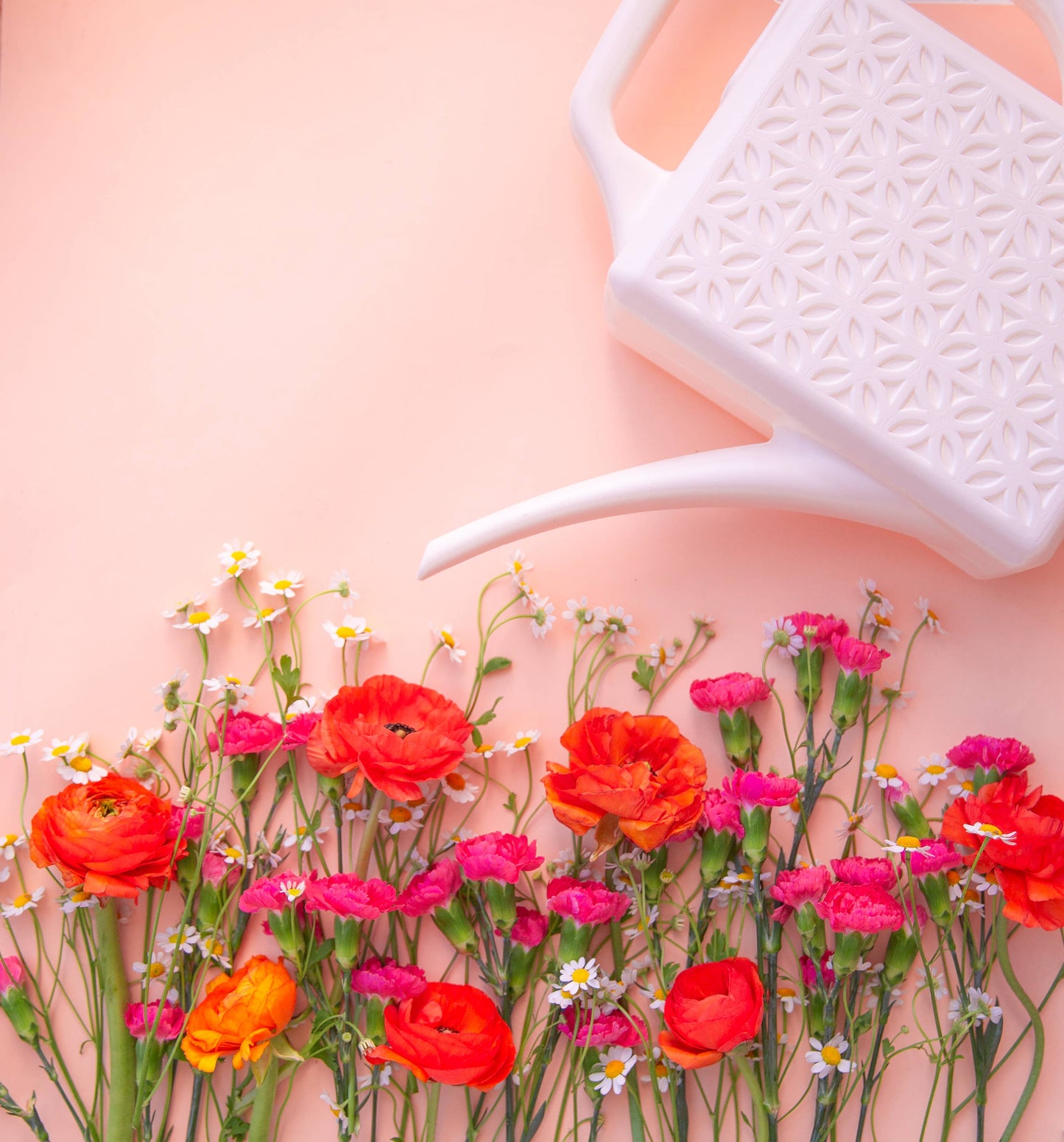 Breeze Block Watering Can | Ivory