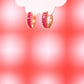 Gold Gem Huggies