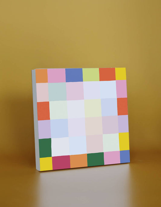 Rainbow Checks Jumbo Desk Pad