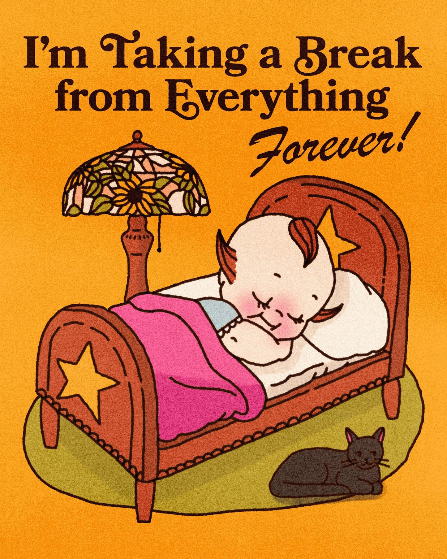 Taking a Break Print