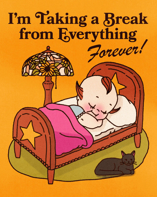 Taking a Break Print