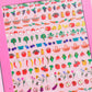 Nail Art Stickers - Farmer's Market