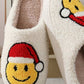 Soft Plush Mushroom Heart Rainbow Slippers