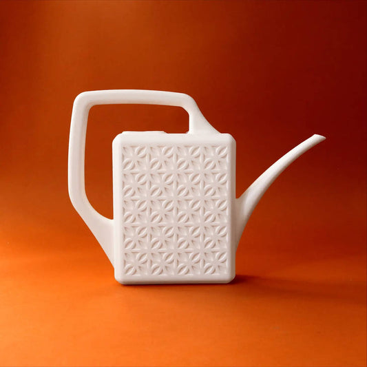 Breeze Block Watering Can | Ivory