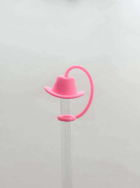 Pink Hat Straw Cover