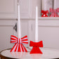 Red Bow Candle Holder - Small